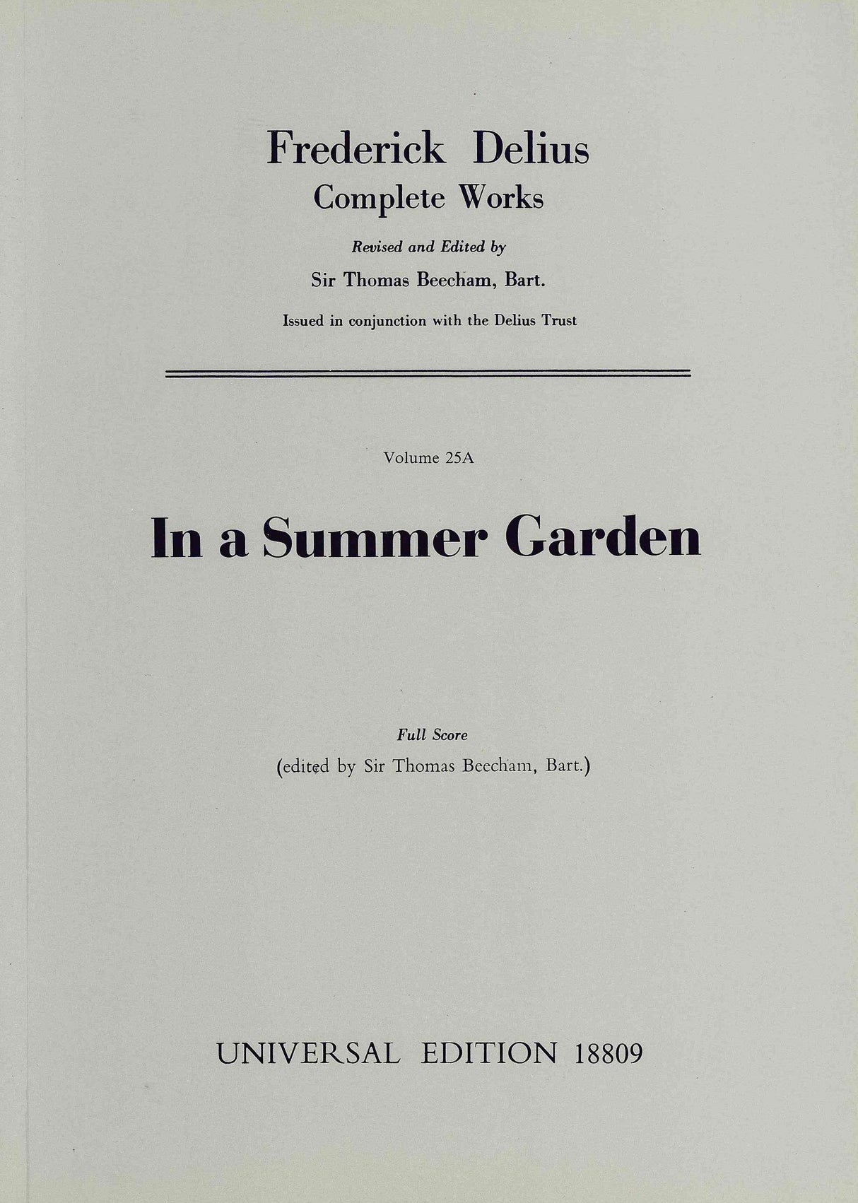 Delius: In a Summer Garden