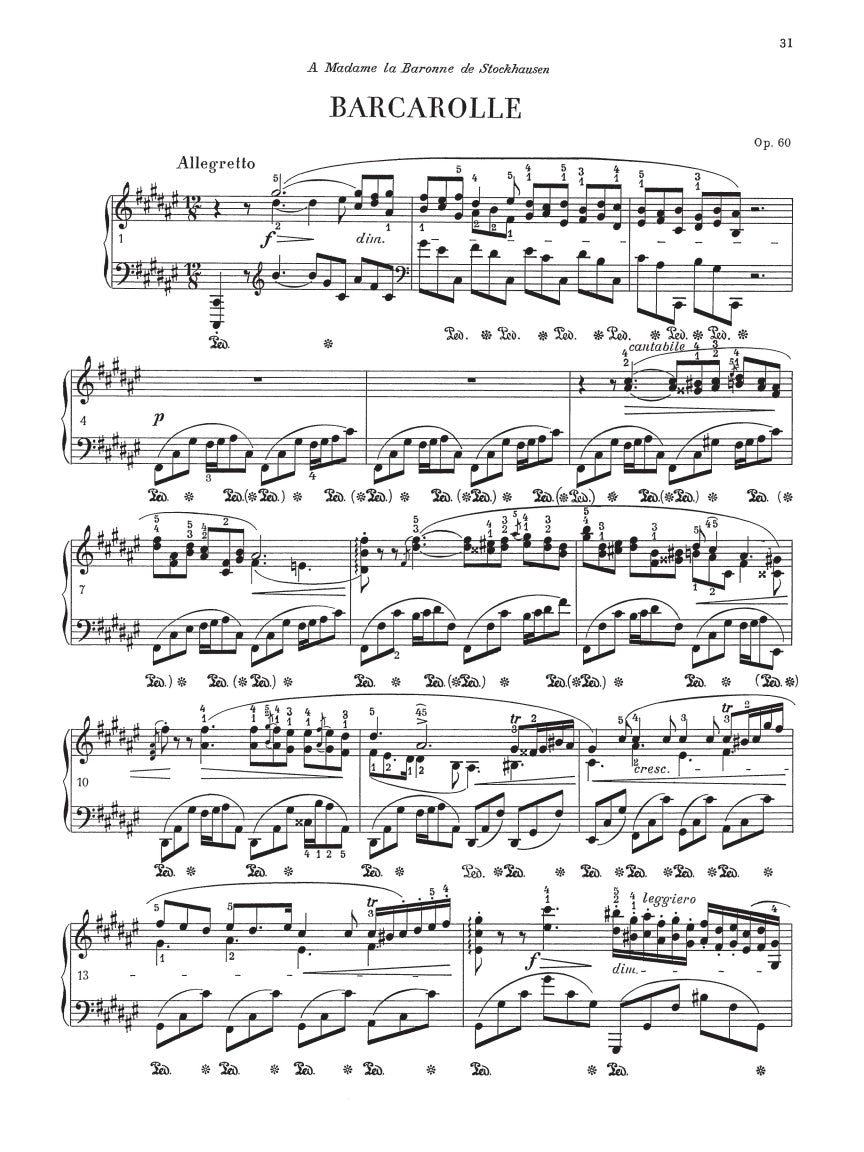 Chopin: Fantasia, Berceuse, and Barcarolle