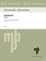 Glazunov: String Quintet in A Major, Op. 39