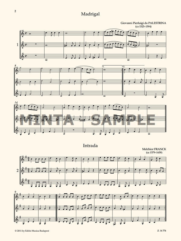 Trios and Quartets for Horns