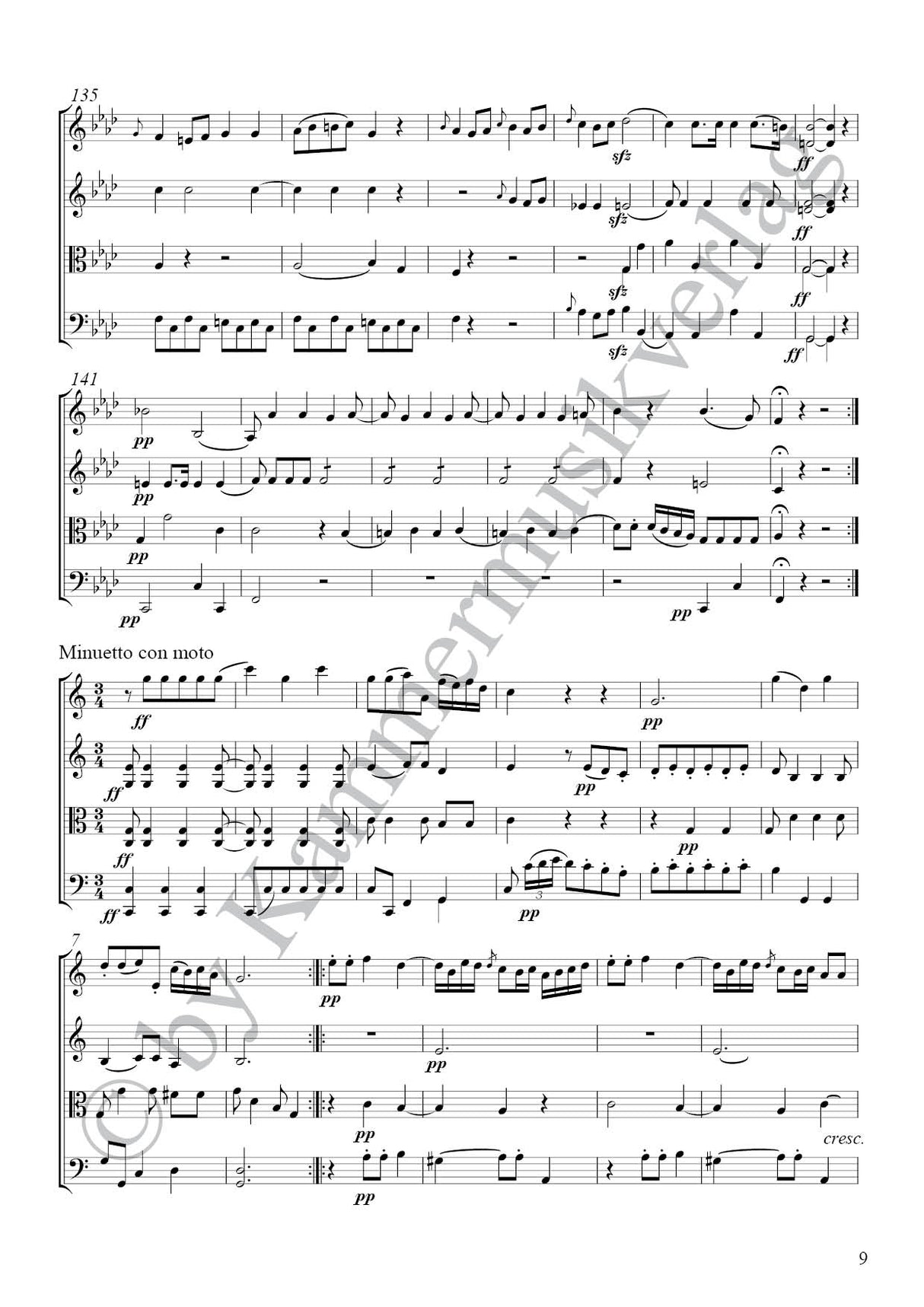 Boccherini: String Quartet in F Minor, G 235, Op. 52, No. 4