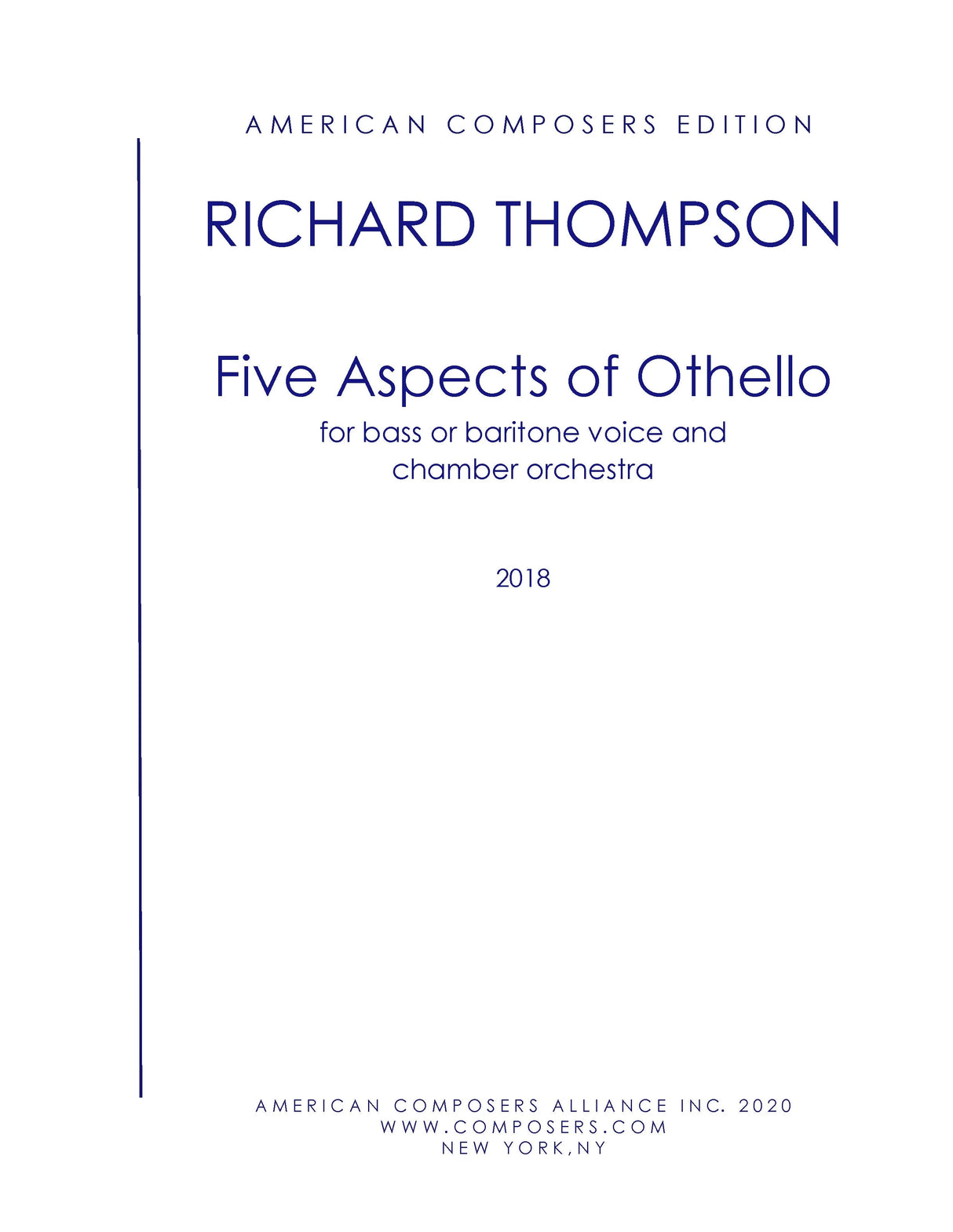 Thompson: Five Aspects of Othello