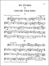 Vaughan Williams: 6 Studies in English Folk Song (arr. for basset horn)