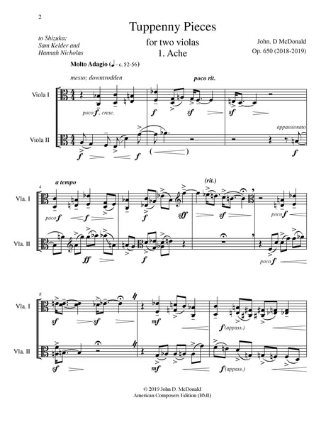 McDonald: Tuppenny Pieces, Op. 650