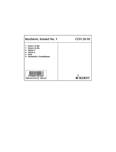 Boccherini: Concerto No. 1 in C Major, G 477