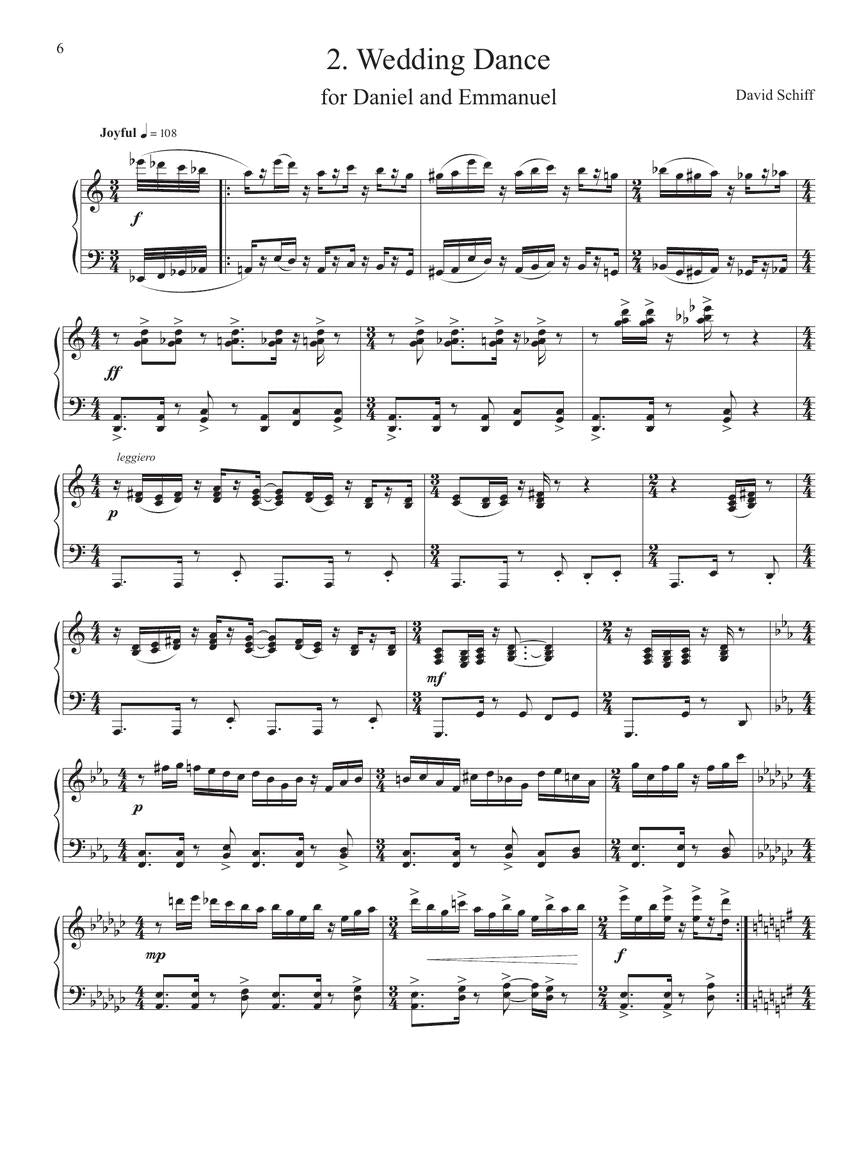 Schiff: 6 Songs Without Words (and an Encore)