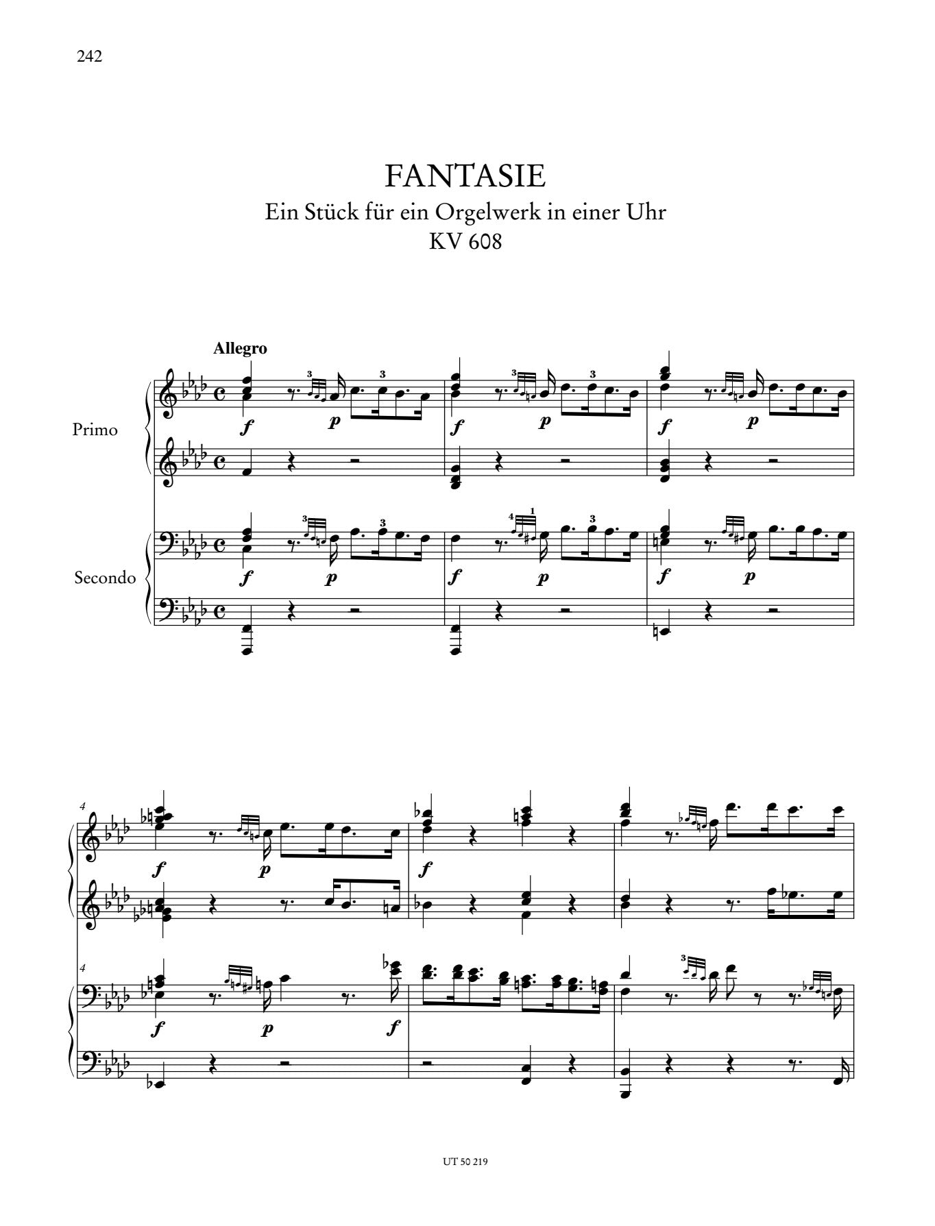 Mozart: Works for Piano Four-Hands – Ficks Music