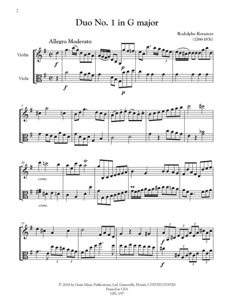 Kreutzer: 6 Duo Dialogues, Op. 2