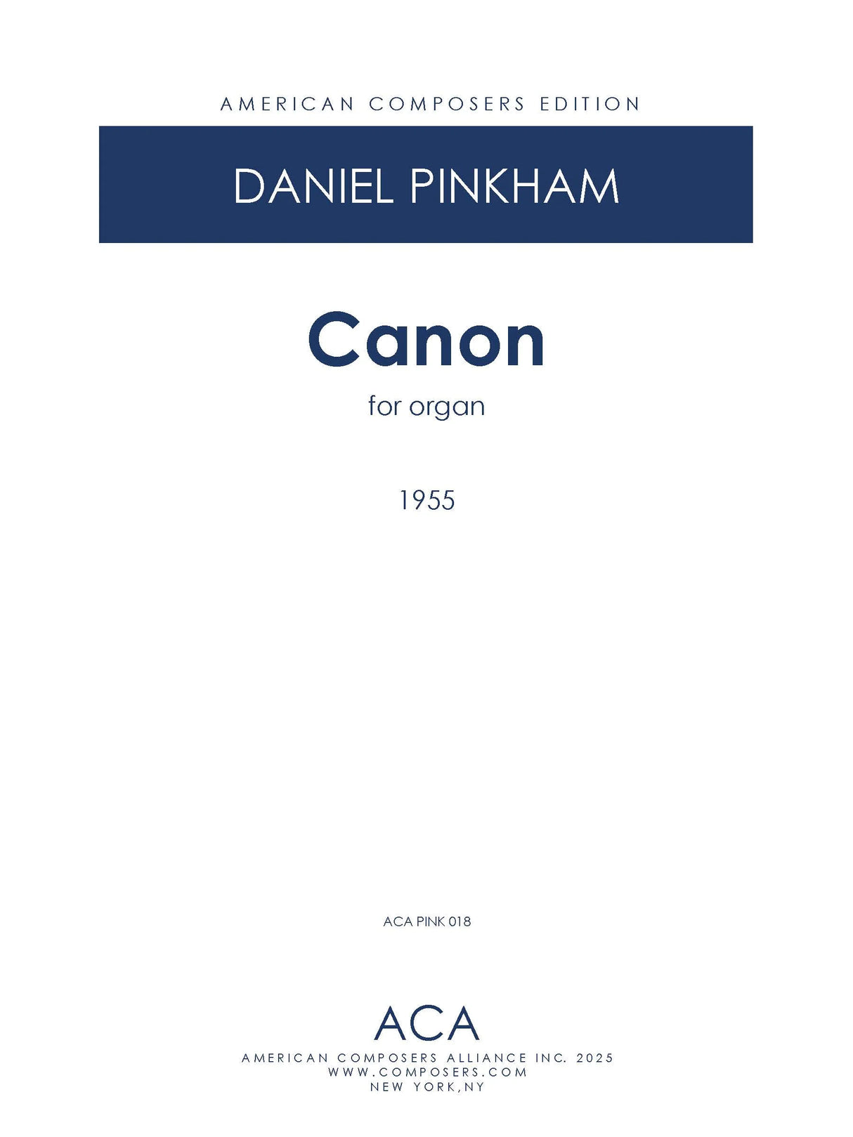 Pinkham: Canon