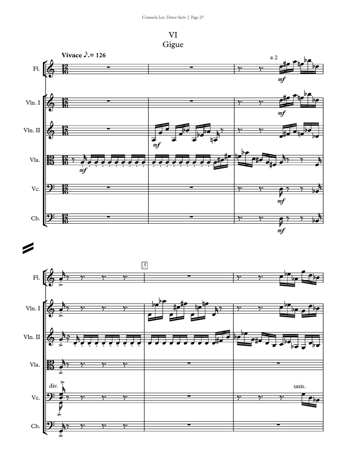C. Lee: Dance Suite
