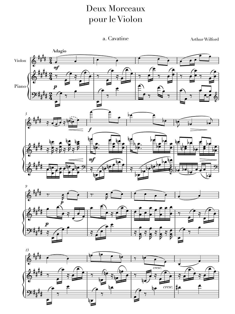 Wilford: 2 Morceaux, Op. 93