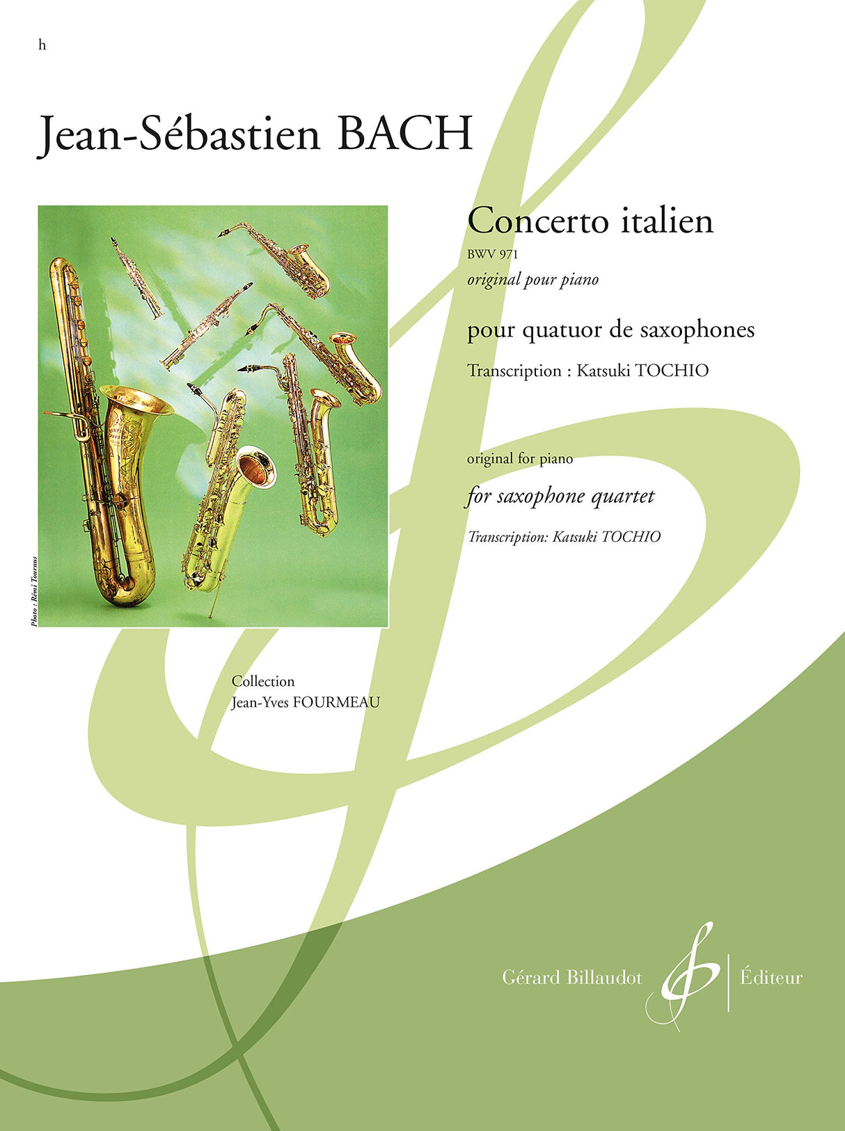 Bach: Italian Concerto, BWV 971 (arr. for sax quartet)