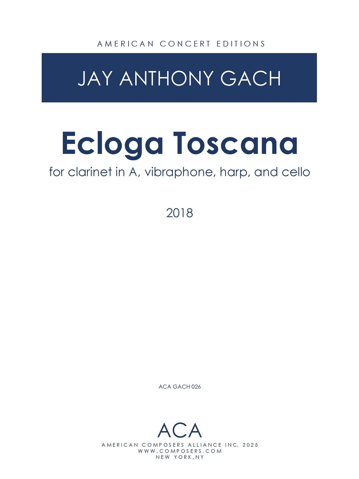 Gach: Ecloga Toscana