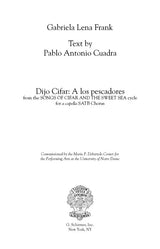 Frank: Dijo Cifar - a los pescadores