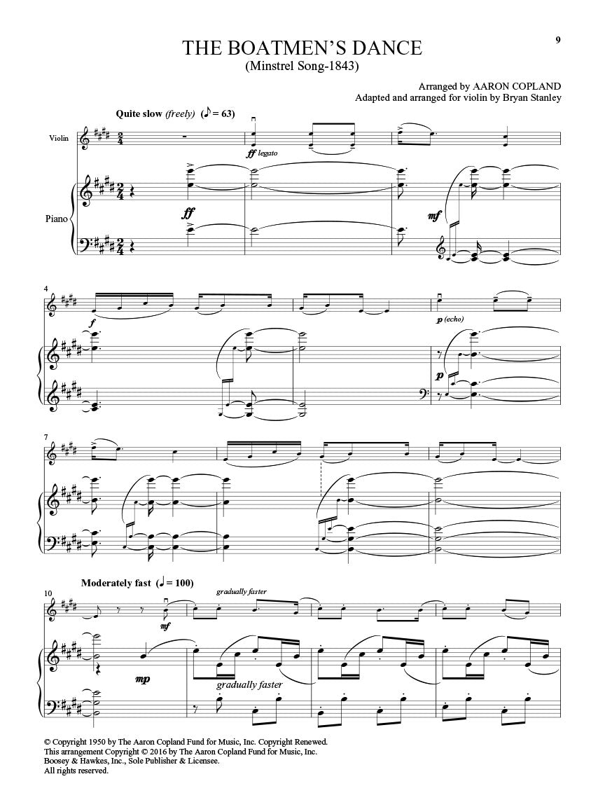 Copland: Old American Songs (arr. for violin & piano)