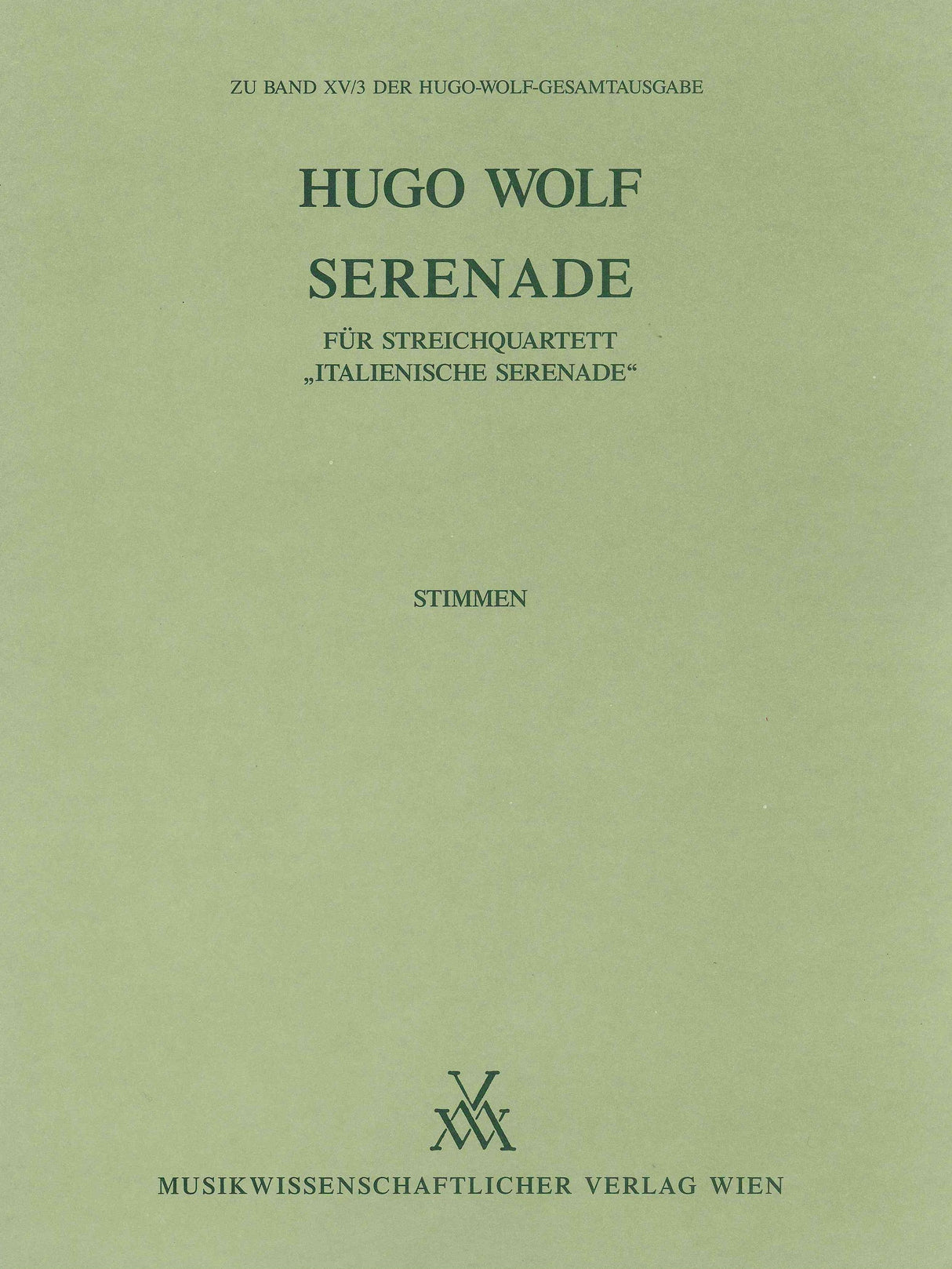 Wolf: Serenade in G Major