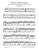 Mozart: 12 Variations on "Ah Vous Dirai-Je, Maman", K. 265 (300e)