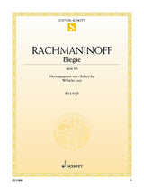 Rachmaninoff: Elegy, Op. 3, No. 1