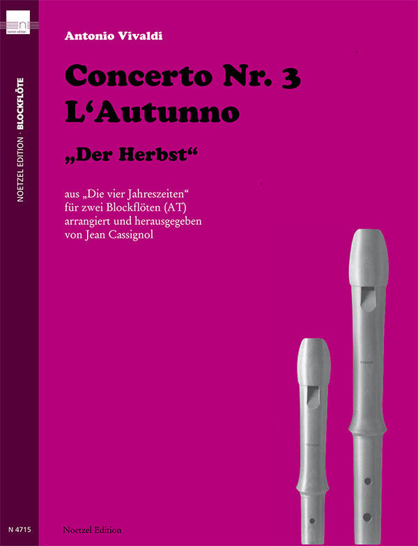 Vivaldi: Autumn from The Four Seasons (arr. for 2 recorders)