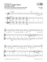 Pärt: Es sang vor langen Jahren