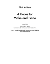 McBane: Four Pieces for Violin and Piano