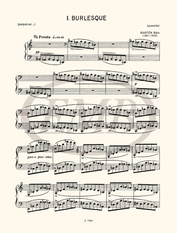 Bartók: Three Burlesques, Op. 8c, Sz. 47, BB 55