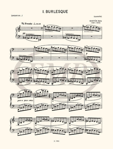 Bartók: Three Burlesques, Op. 8c, Sz. 47, BB 55