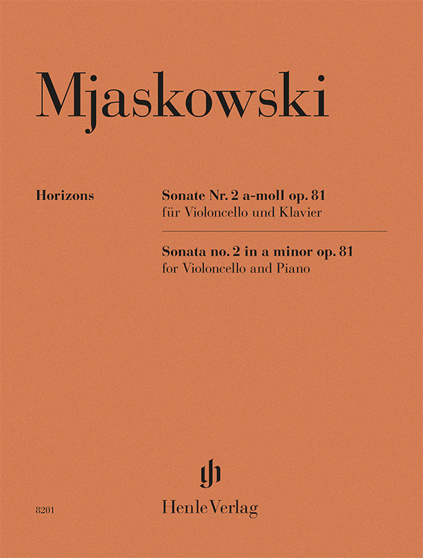 Myaskovsky: Cello Sonata No. 2 in A Minor, Op. 81
