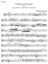 Mozart: Fantasia in F Minor, K. 608