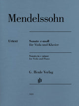 Mendelssohn: Viola Sonata in C Minor