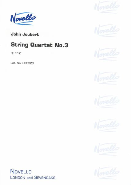 Joubert: String Quartet No. 3, Op. 112