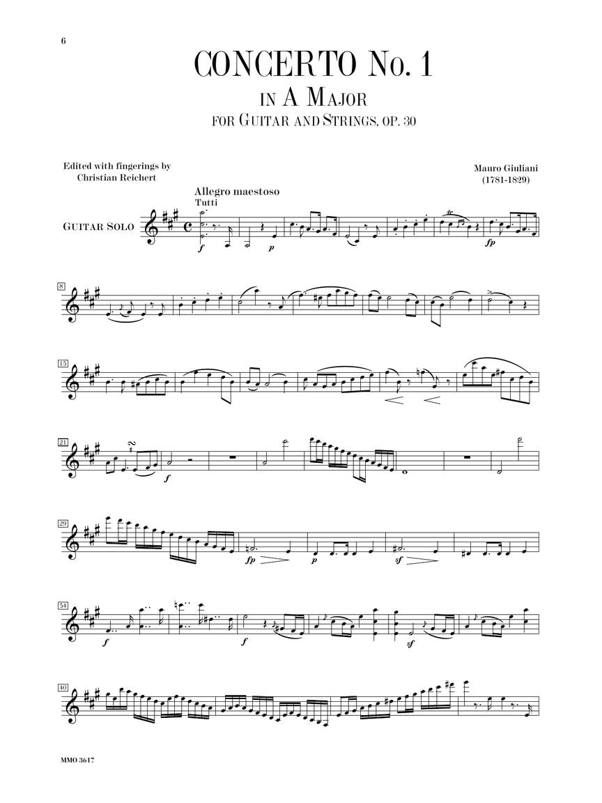 Giuliani: Guitar Concerto No. 1 in A Major, Op. 30