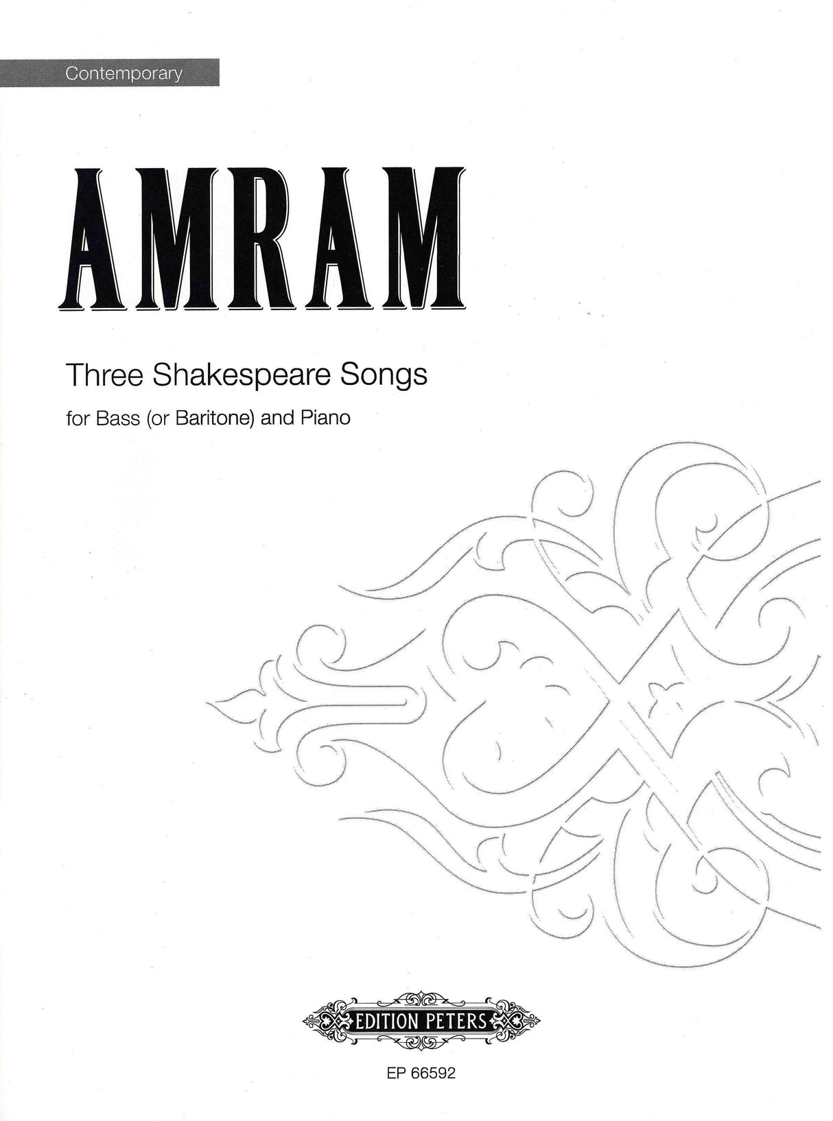 Amram: Three Shakespeare Songs