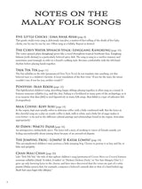 Malay Folk Songs Collection