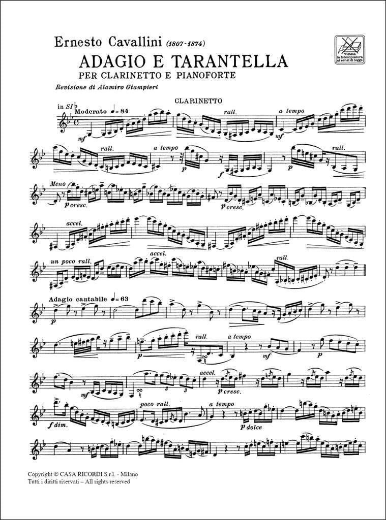 Er. Cavallini: Adagio and Tarantella