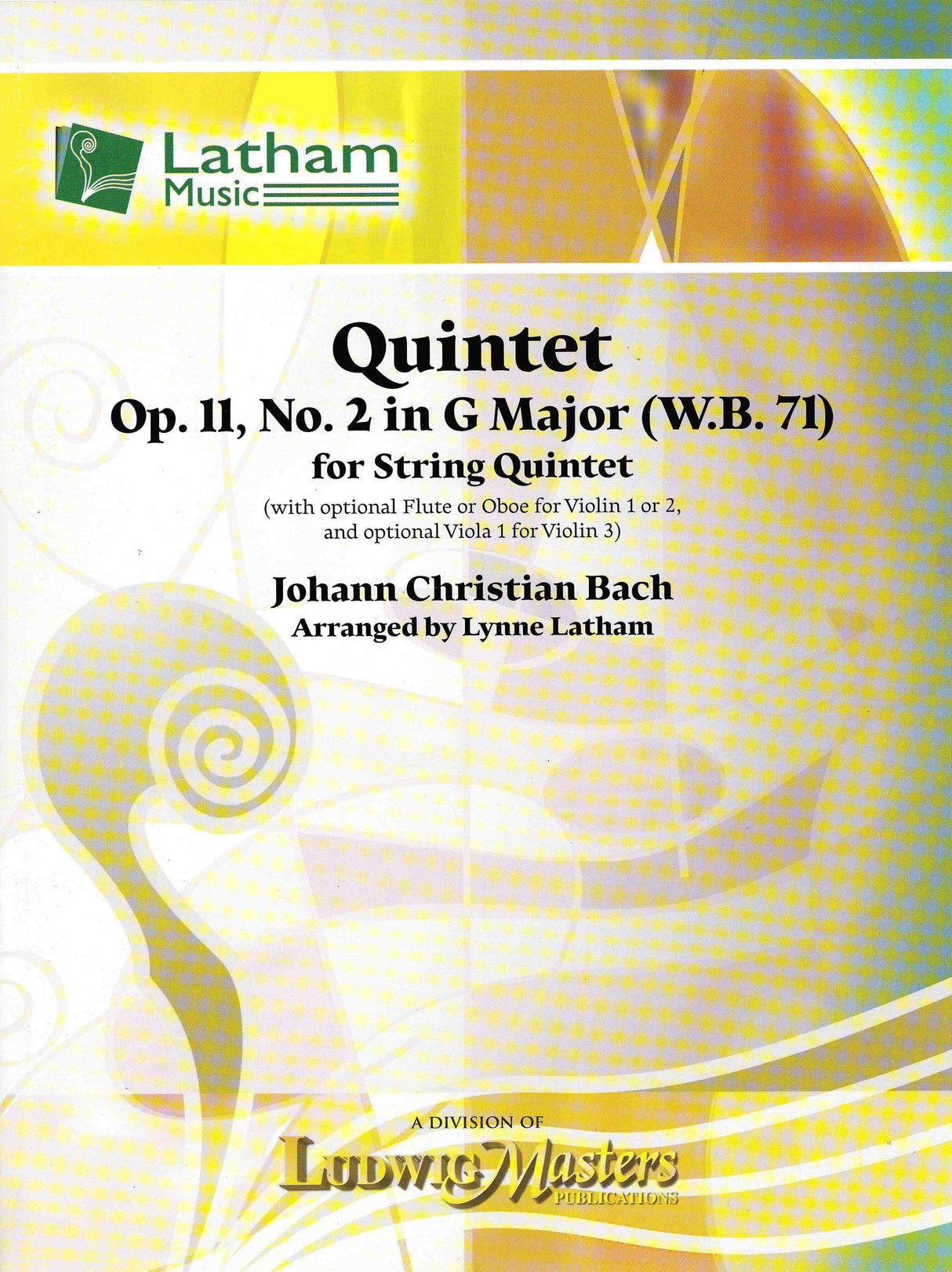 J.C. Bach: Quintet in G Major, W B71, Op. 11, No. 2 (arr. for string quintet)