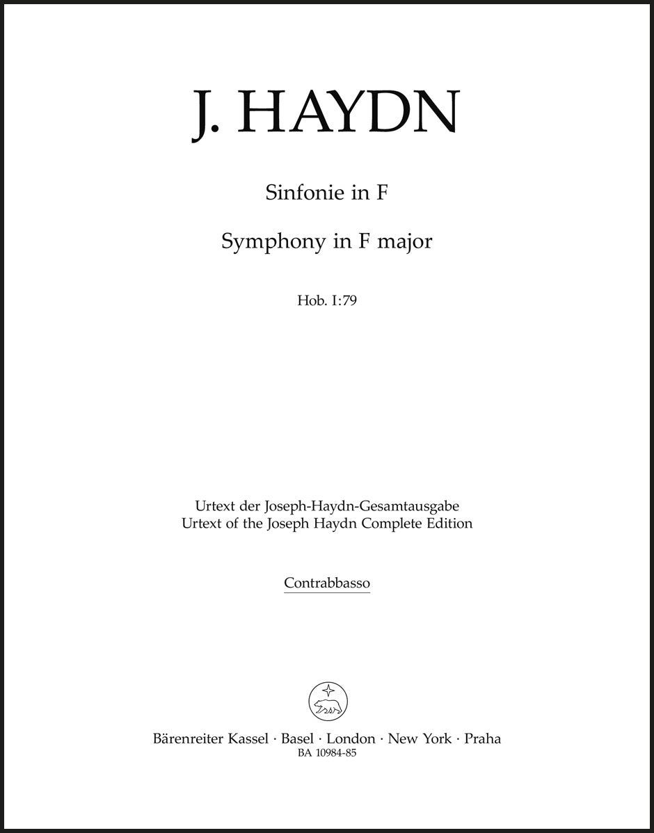 Haydn: Symphony in F Major, Hob. I:79