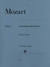Mozart: Variations for Piano