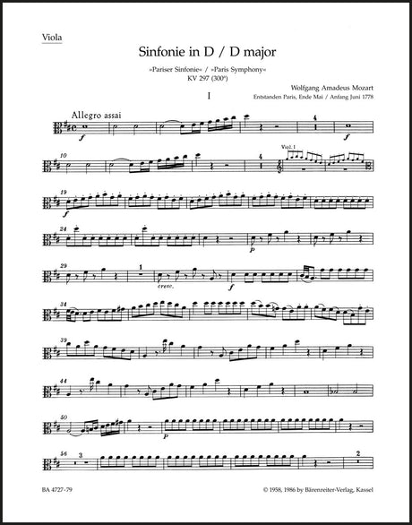 Mozart: Symphony No. 31 in D Major, K. 297 (300a)