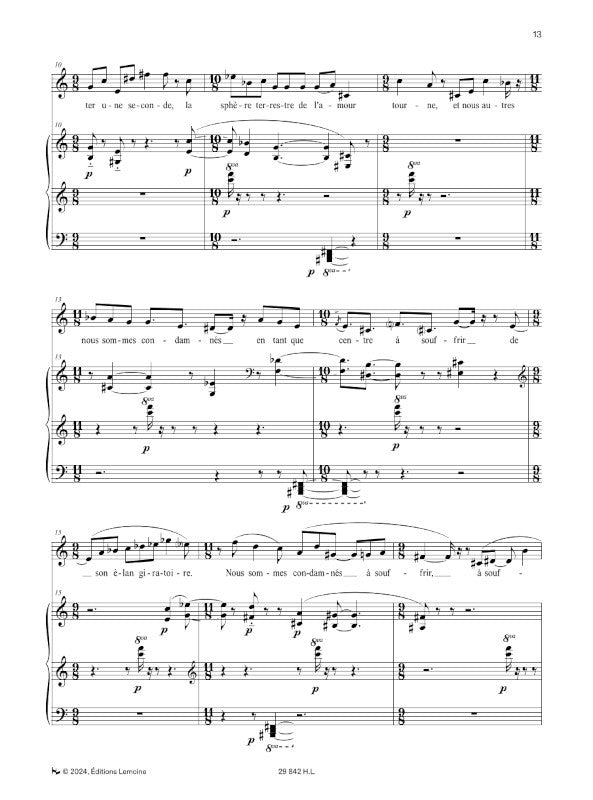 Lejet: 3 Poèmes d'après César Vallejo