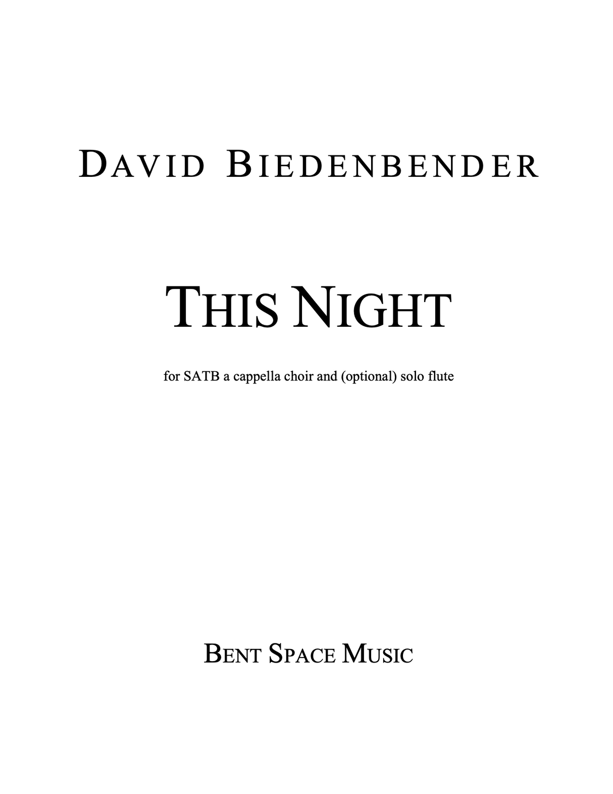 Biedenbender: This Night