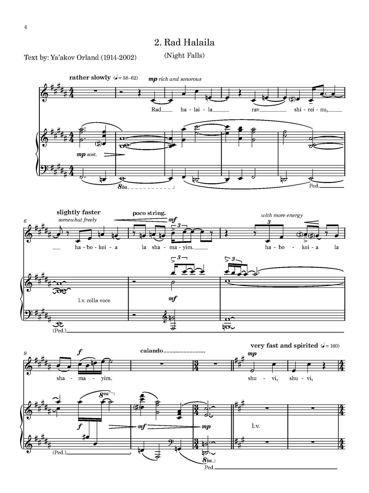 R. Stern: 3 Hebrew Songs