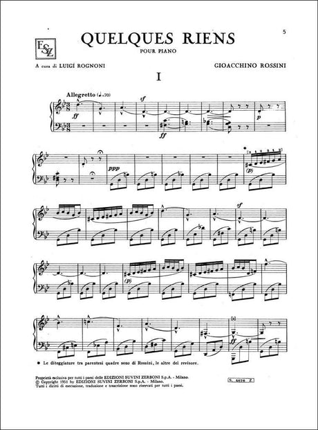 Rossini: Quelques riens pour album