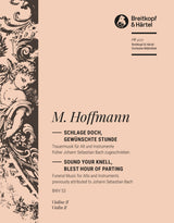 Hoffmann: Schlage doch, gewünschte Stunde, BWV 53