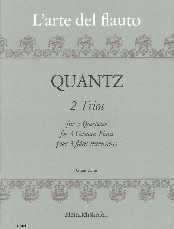 Quantz: 2 Trios for 3 Flutes