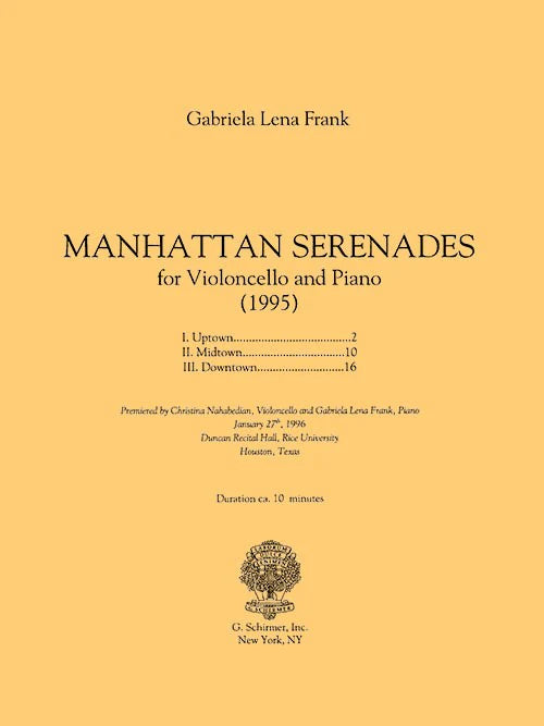 Frank: Manhattan Serenades