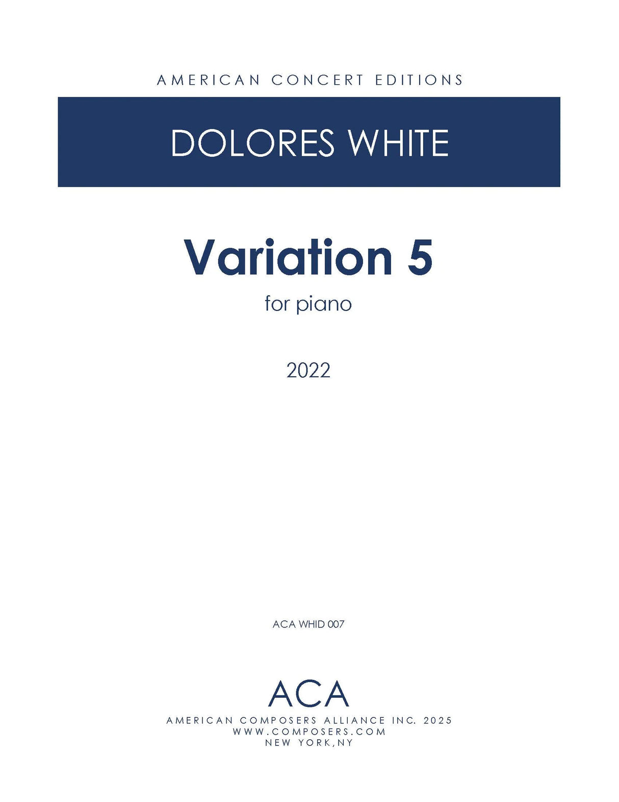 White: Variation 5