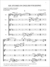 Vaughan Williams: 6 Studies in English Folk Song (arr. for english horn and string quartet)