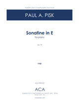 Pisk: Piano Sonatina in E Major, Op. 94