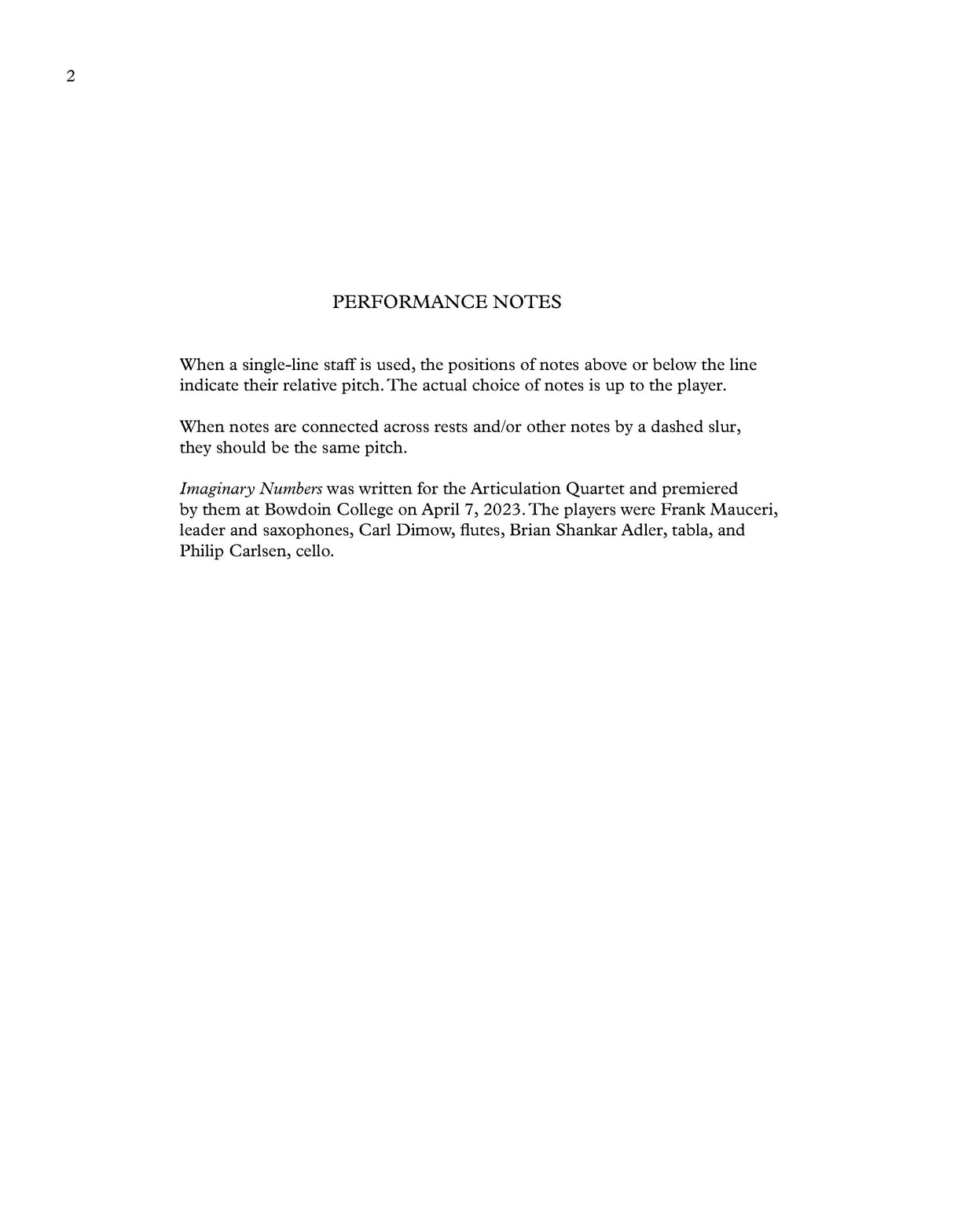 Carlsen: Imaginary Numbers